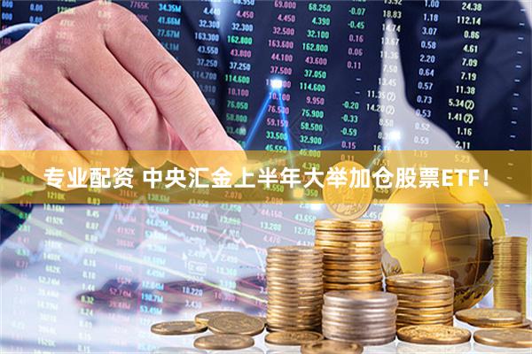 专业配资 中央汇金上半年大举加仓股票ETF！